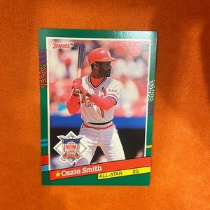 Baseball card Ozzie Smith all star edition Donruss 91 collection